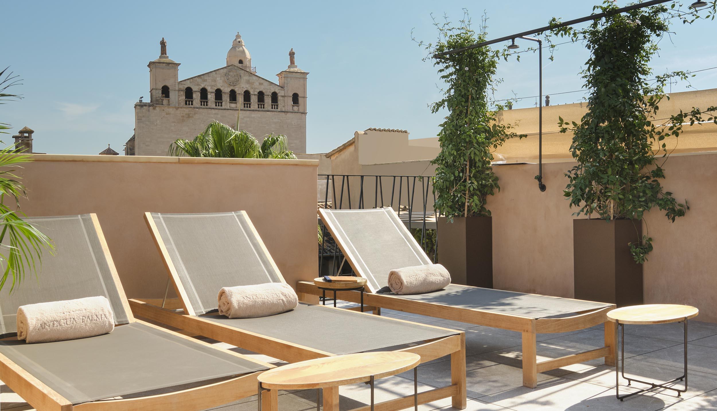 Hotel Antigua Palma - Casa Noble Bagian luar foto Rooftop pool