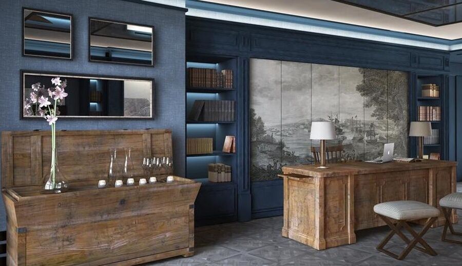 Hotel Antigua Palma - Casa Noble Bagian luar foto Interior of the library