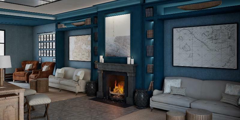 Hotel Antigua Palma - Casa Noble Bagian luar foto A fireplace in a living room
